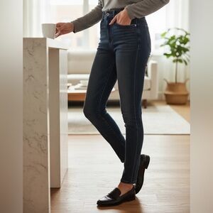 ALICE + OLIVIA AO LA Size 24 Black Distressed Jeans NWT R $295